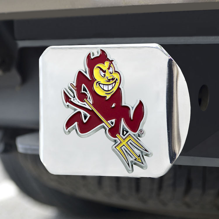 Arizona State Sun Devils Color Chrome Trailer Hitch Cover