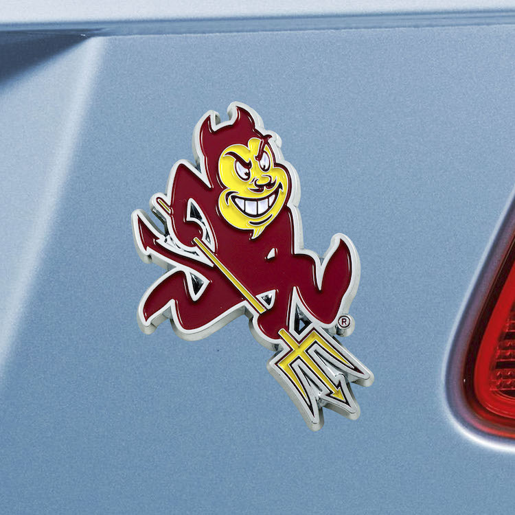 Arizona State Sun Devils Color Metal Auto Emblem