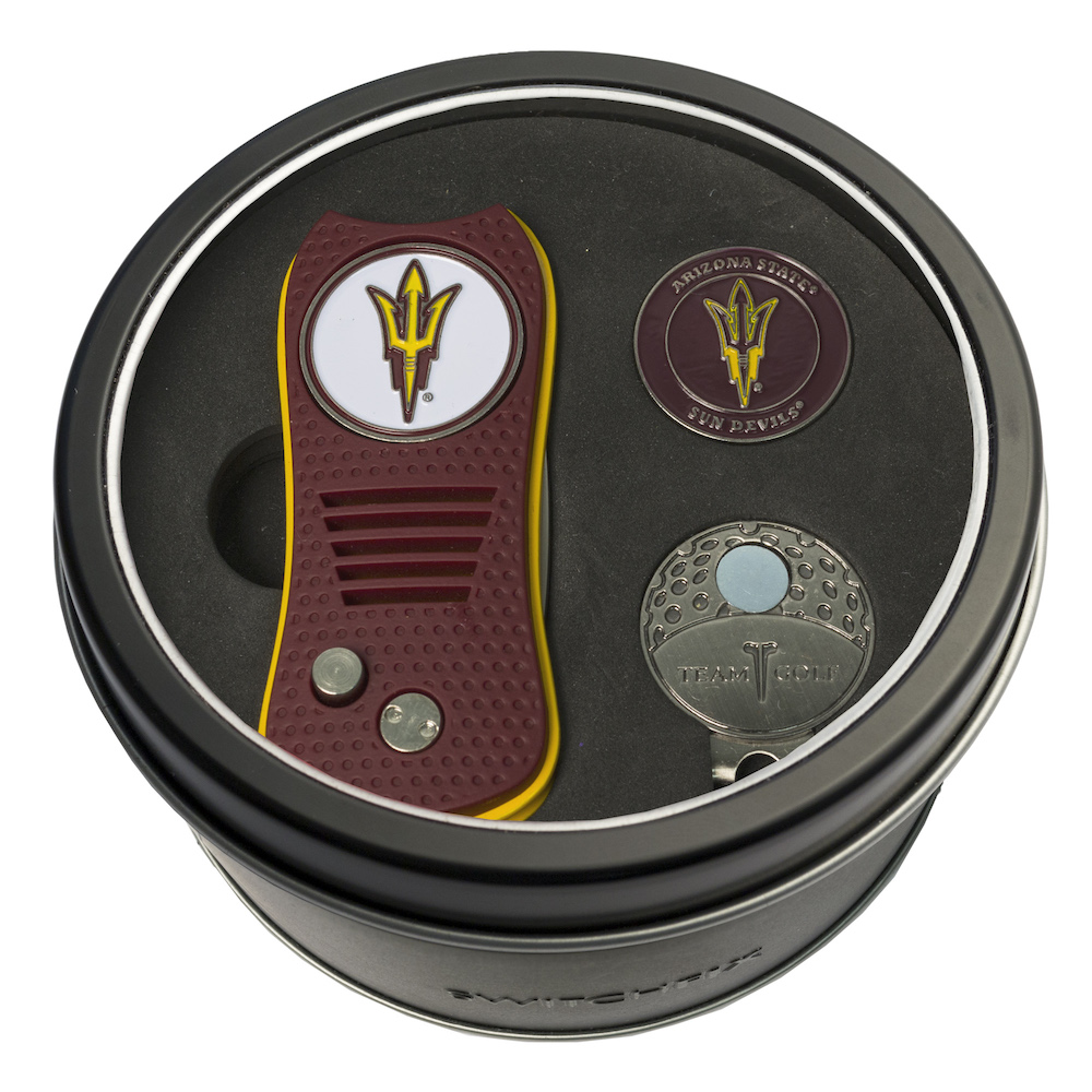 Arizona State Sun Devils Switchblade Divot Tool Cap Clip and Ball Marker Gift Pack