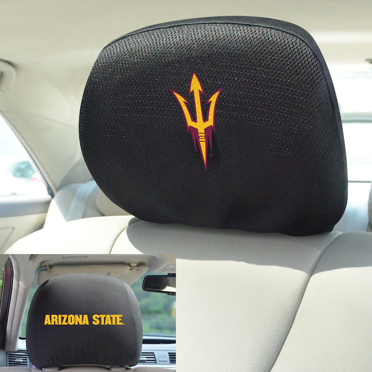 Arizona State Sun Devils Head Rest Covers