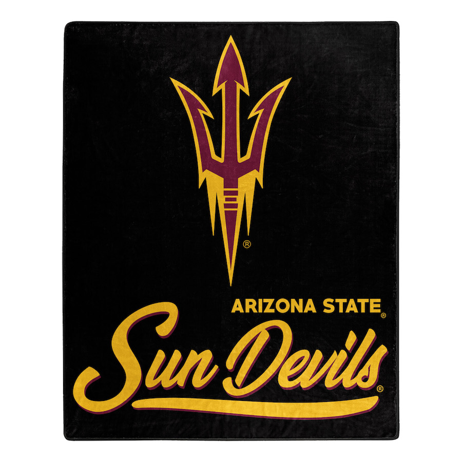 Arizona State Sun Devils Plush Fleece Raschel Blanket 50 x 60