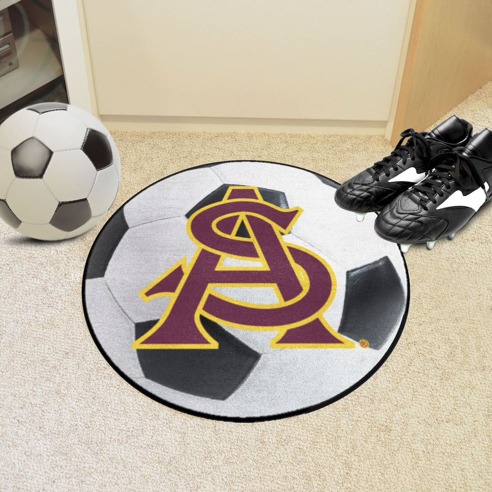 Arizona State Sun Devils SOCCER BALL Mat - Alt Logo