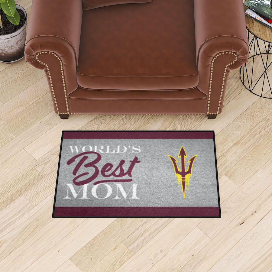 Arizona State Sun Devils 20 x 30 WORLDS BEST MOM Floor Mat