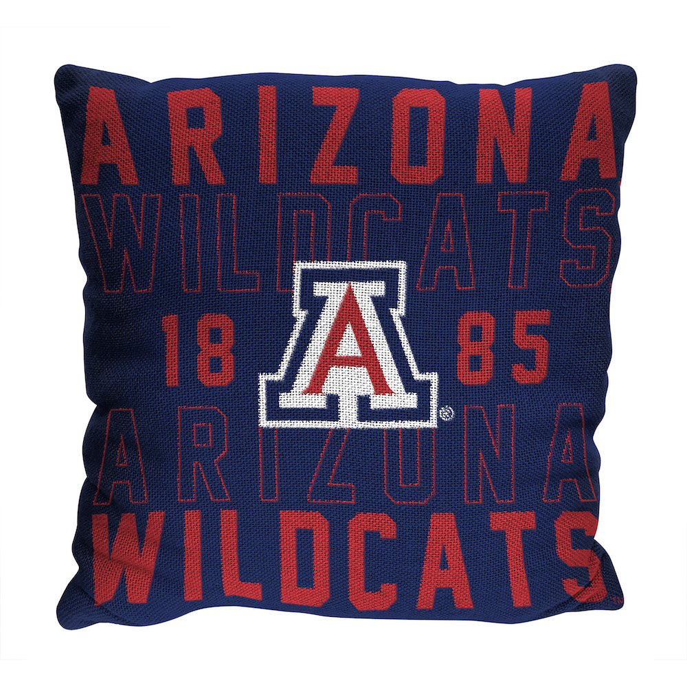 Arizona Wildcats Stacked 20 x 20 Woven Pillow