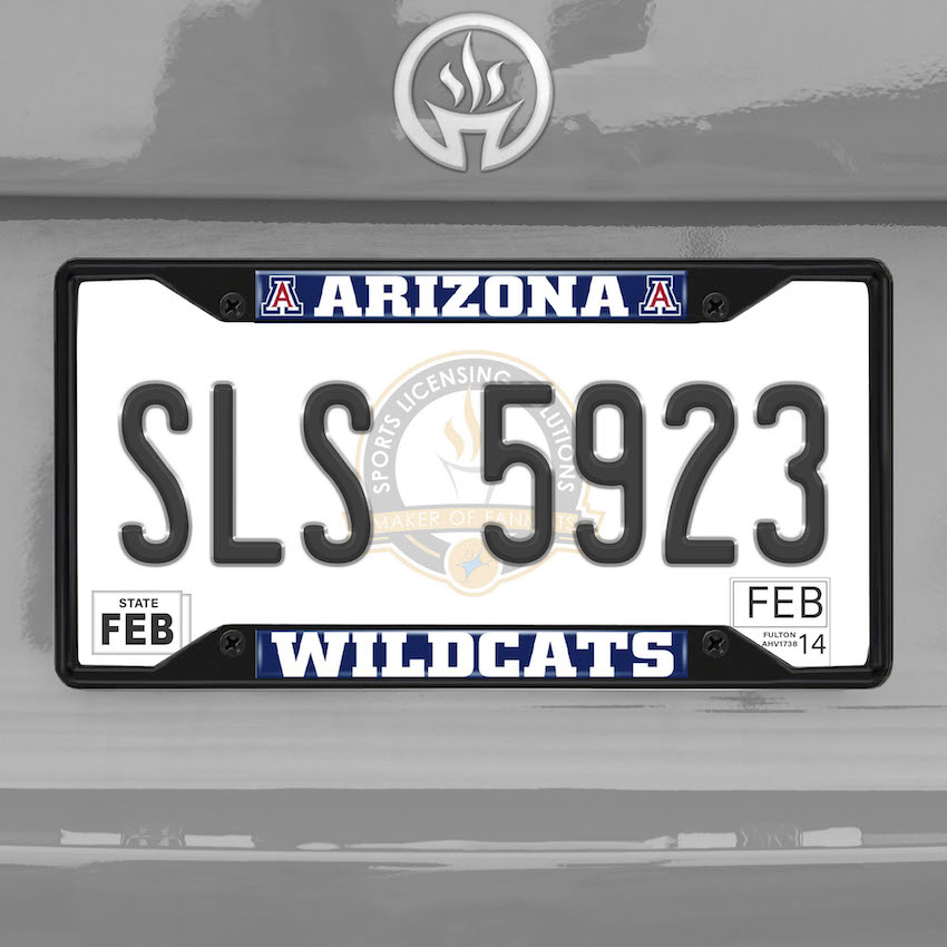 Arizona Wildcats Black License Plate Frame