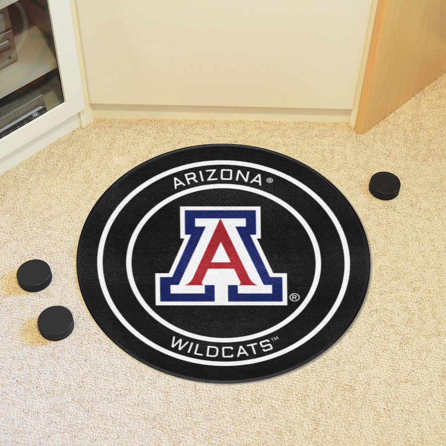 Arizona Wildcats Round Hockey Puck Mat