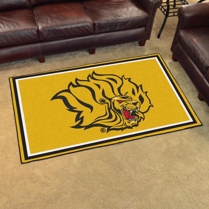 Arkansas Pine Bluff Golden Lions 4x6 Area Rug