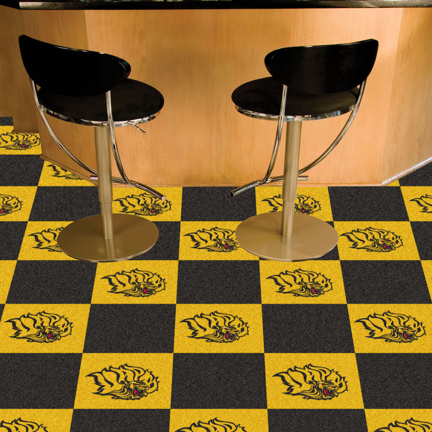 Arkansas Pine Bluff Golden Lions Carpet Tiles 18x18 in.