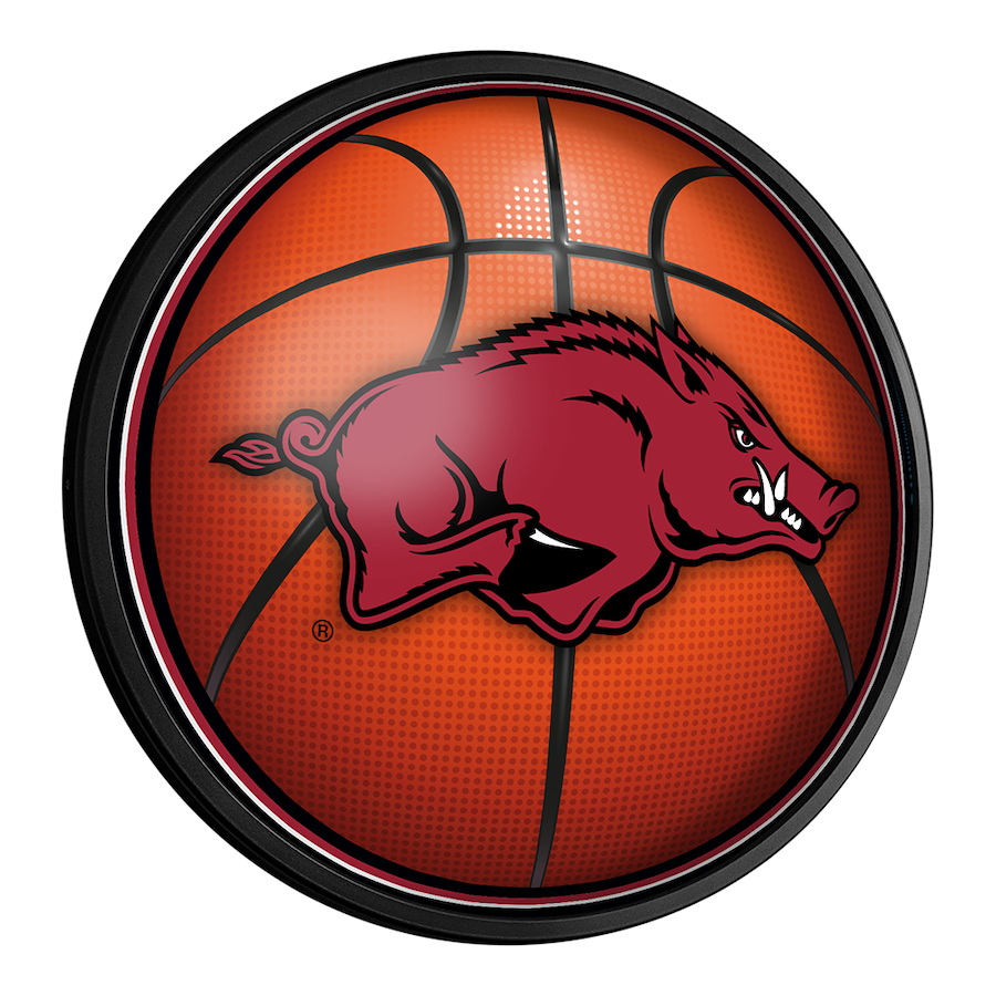 Arkansas Razorbacks Slimline LED Wall Sign ~ BASKETBALL