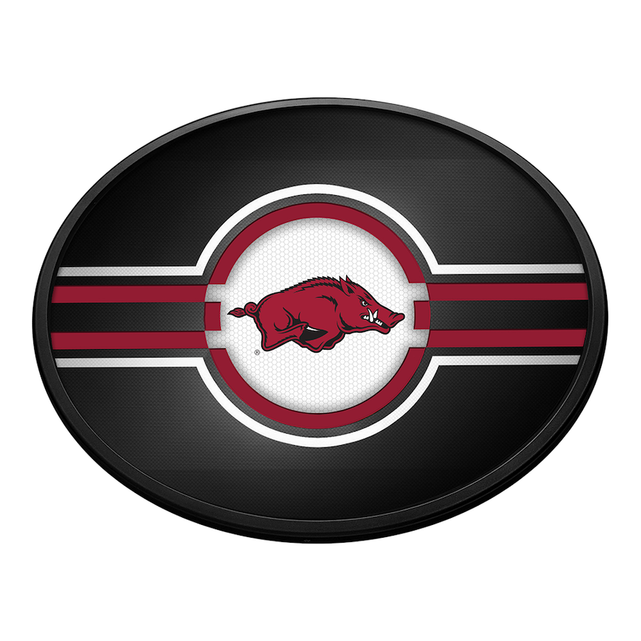 Arkansas Razorbacks Slimline LED Wall Sign ~ OVAL