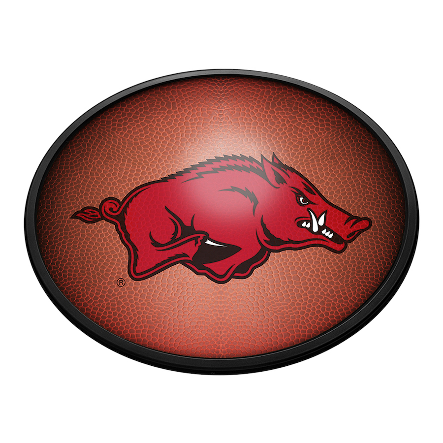 Arkansas Razorbacks PIGSKIN Slimline LED Wall Sign ~ OVAL