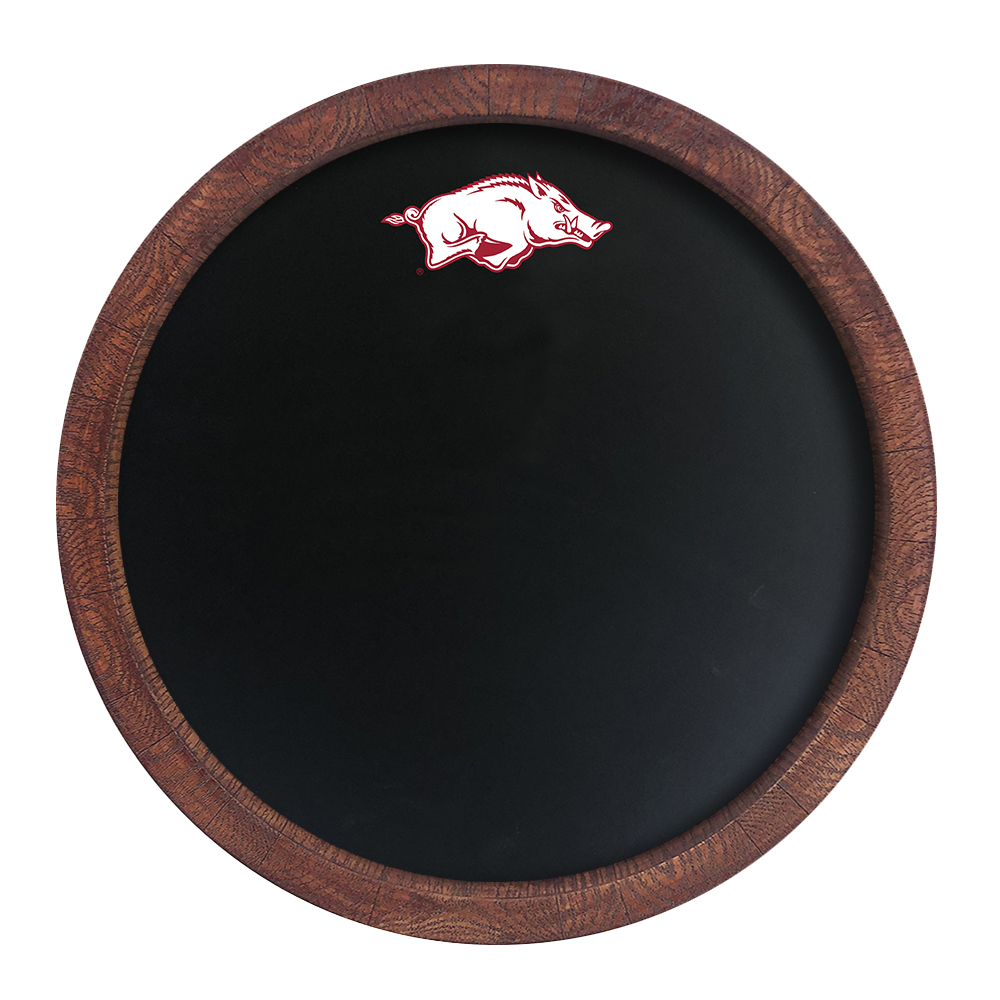 Arkansas Razorbacks Chalkboard FAUX Barrel Top Sign