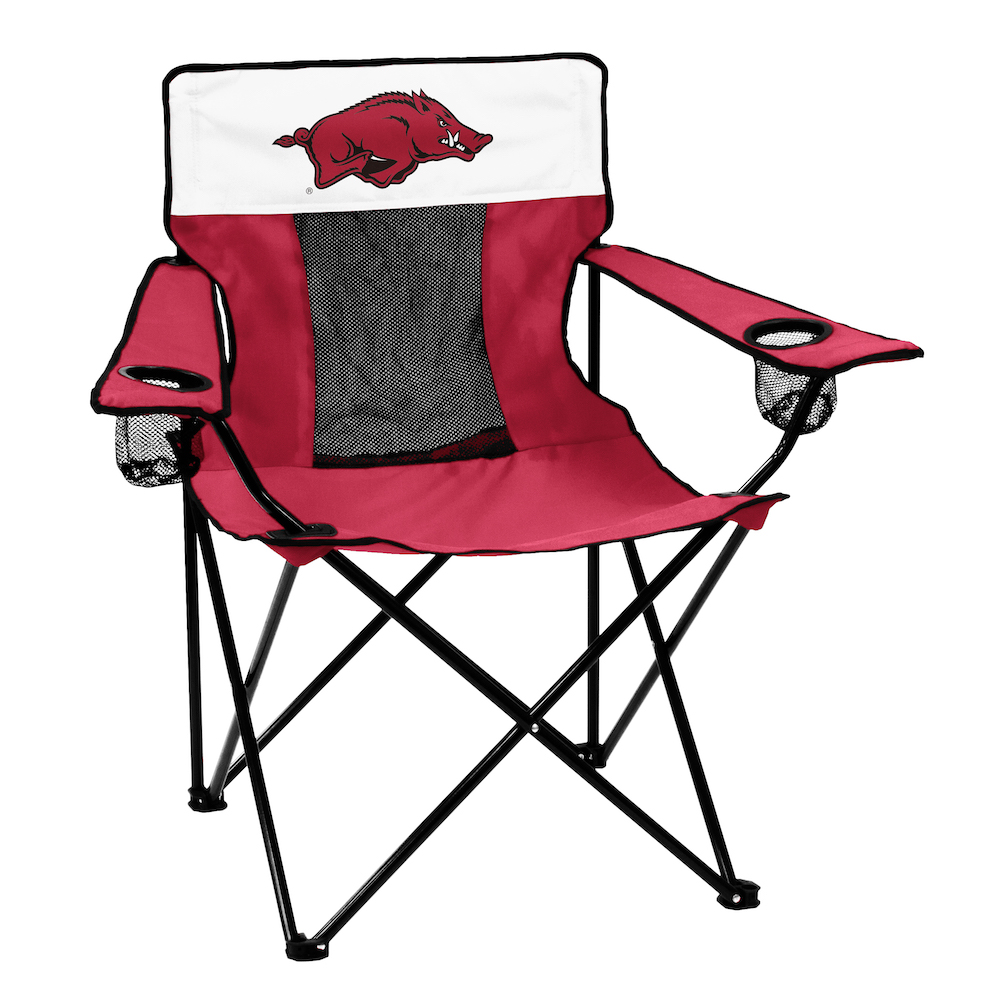 Arkansas Razorbacks ELITE logo folding camp style chair