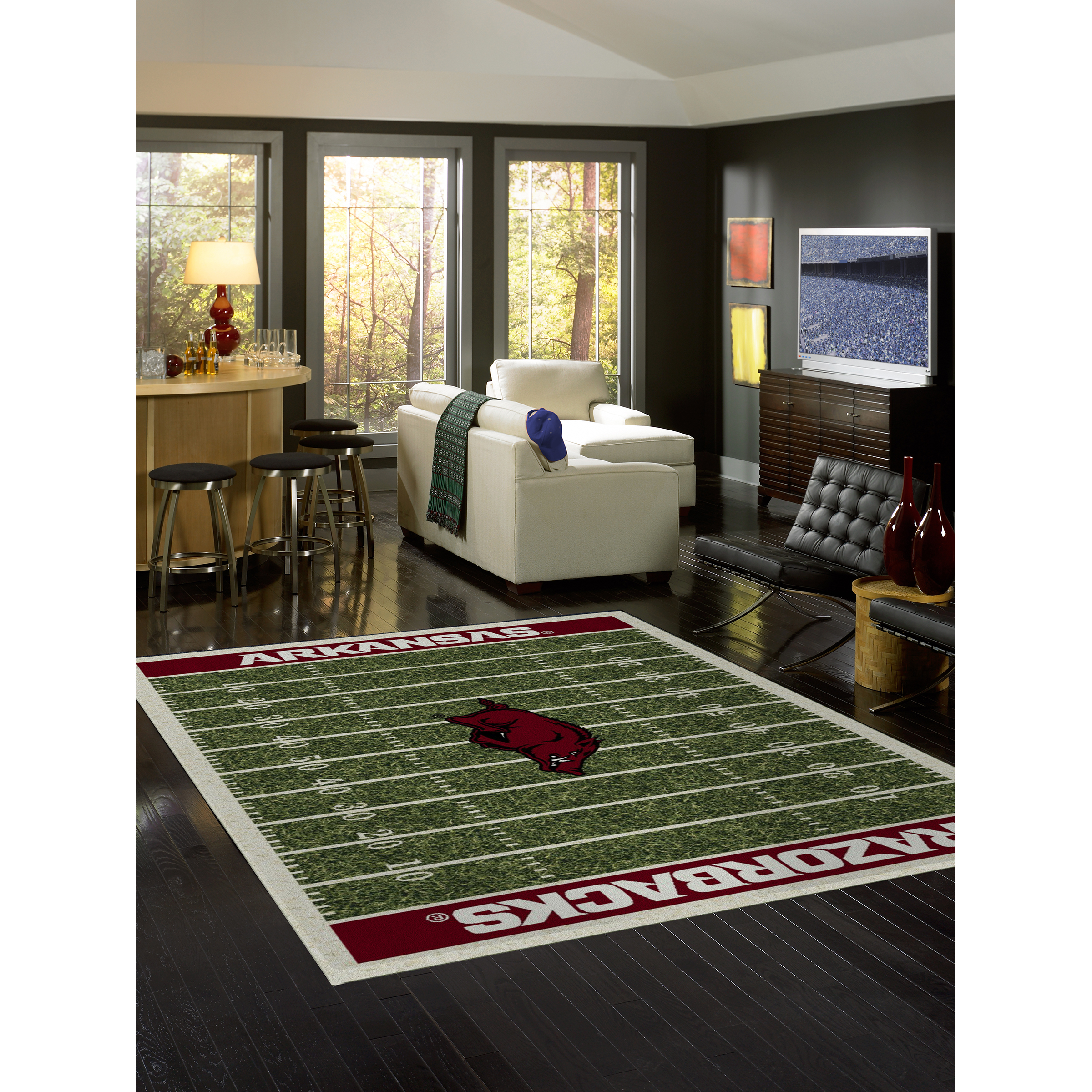 Arkansas Razorbacks 6 X 8 HOMEFIELD Rug