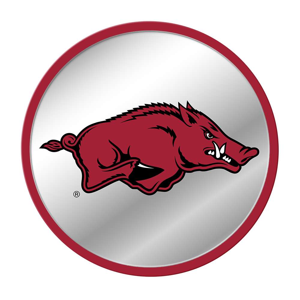 Arkansas Razorbacks Modern Disc Mirrored Wall Sign