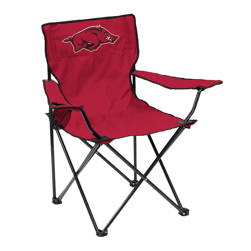 Arkansas Razorbacks QUAD style logo folding camp chair