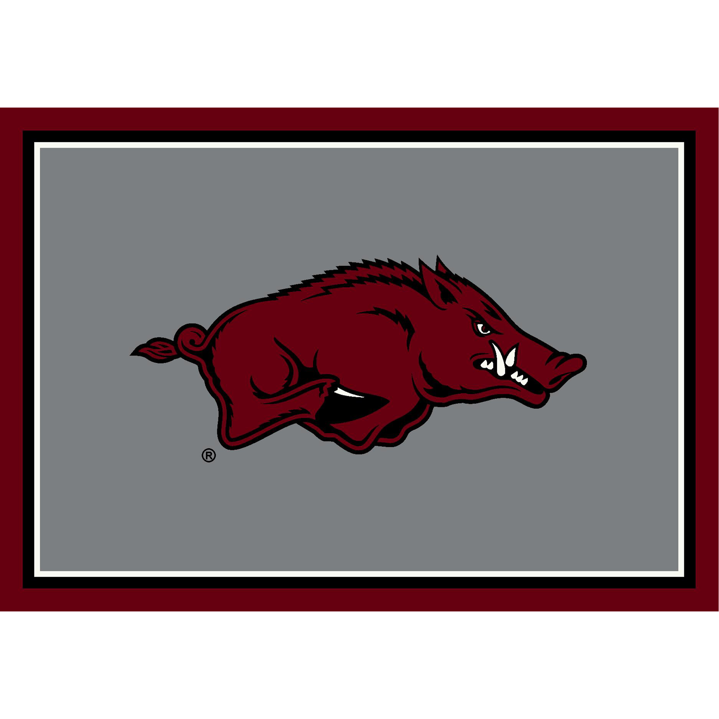 Arkansas Razorbacks 6 X 8 SPIRIT Rug