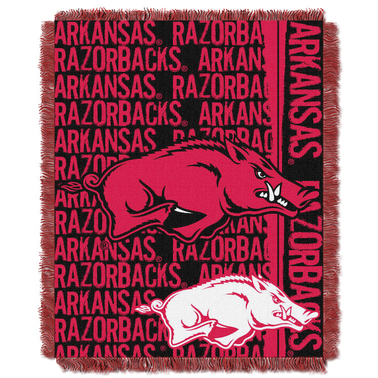 Arkansas Razorbacks Double Play Tapestry Blanket 48 x 60