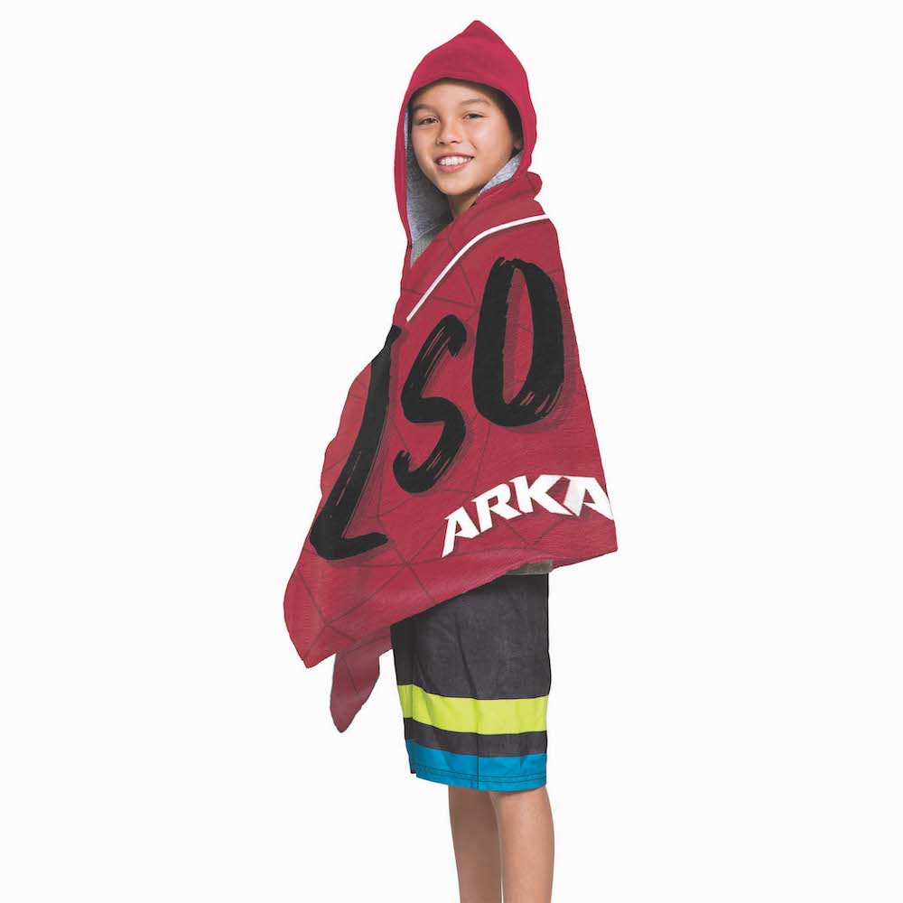 Arkansas Razorbacks Youth Hooded Beach Towel