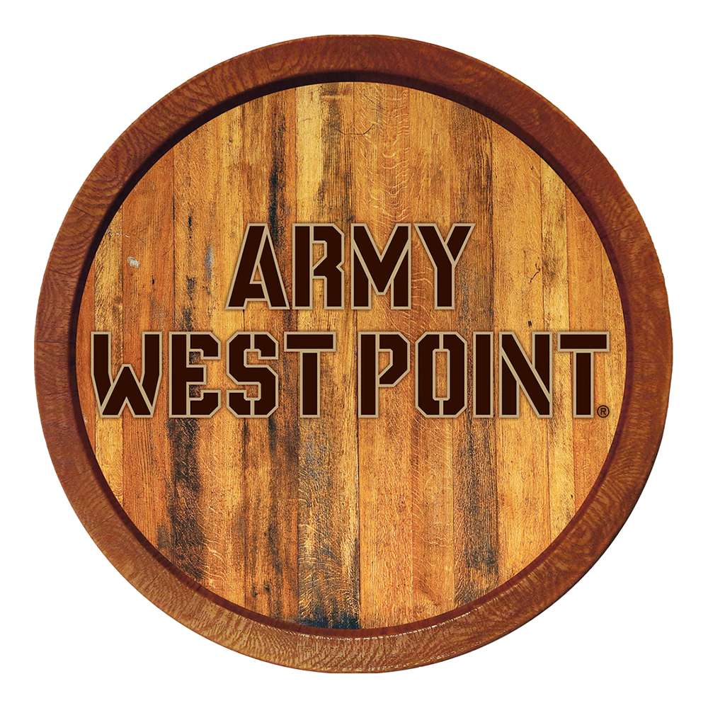 Army Black Knights FAUX Barrel Top Sign