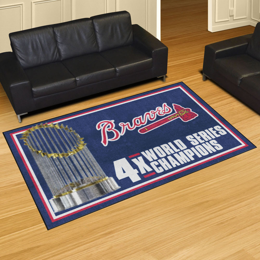 Atlanta Braves 5 x 8 DYNASTY Area Rug