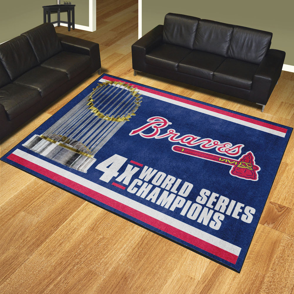 Atlanta Braves 8 x 10 DYNASTY Area Rug