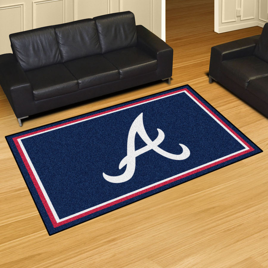 Atlanta Braves ALT LOGO 4x6 Area Rug