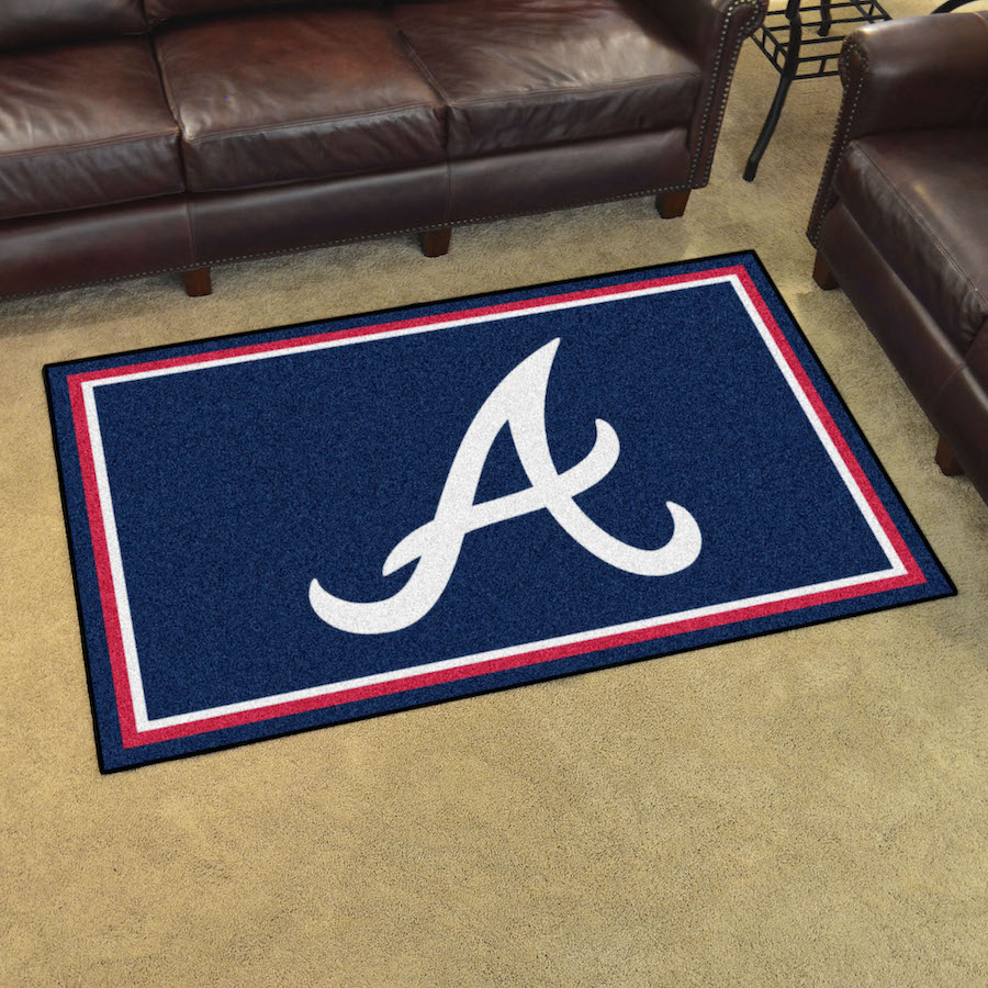 Atlanta Braves ALT LOGO 5x8 Area Rug