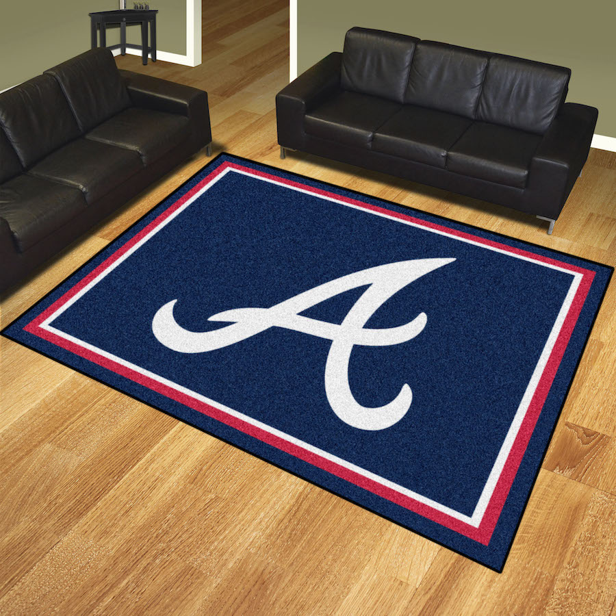 Atlanta Braves ALT LOGO Ultra Plush 8x10 Area Rug