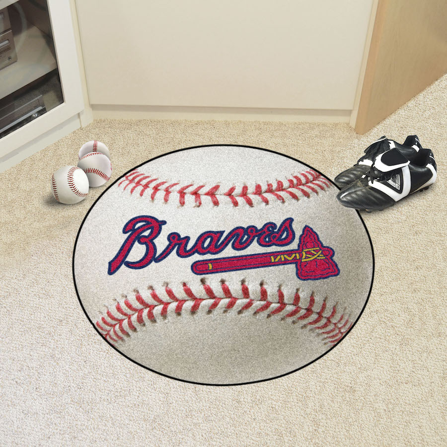 Atlanta Braves ALT LOGO Round Baseball Mat