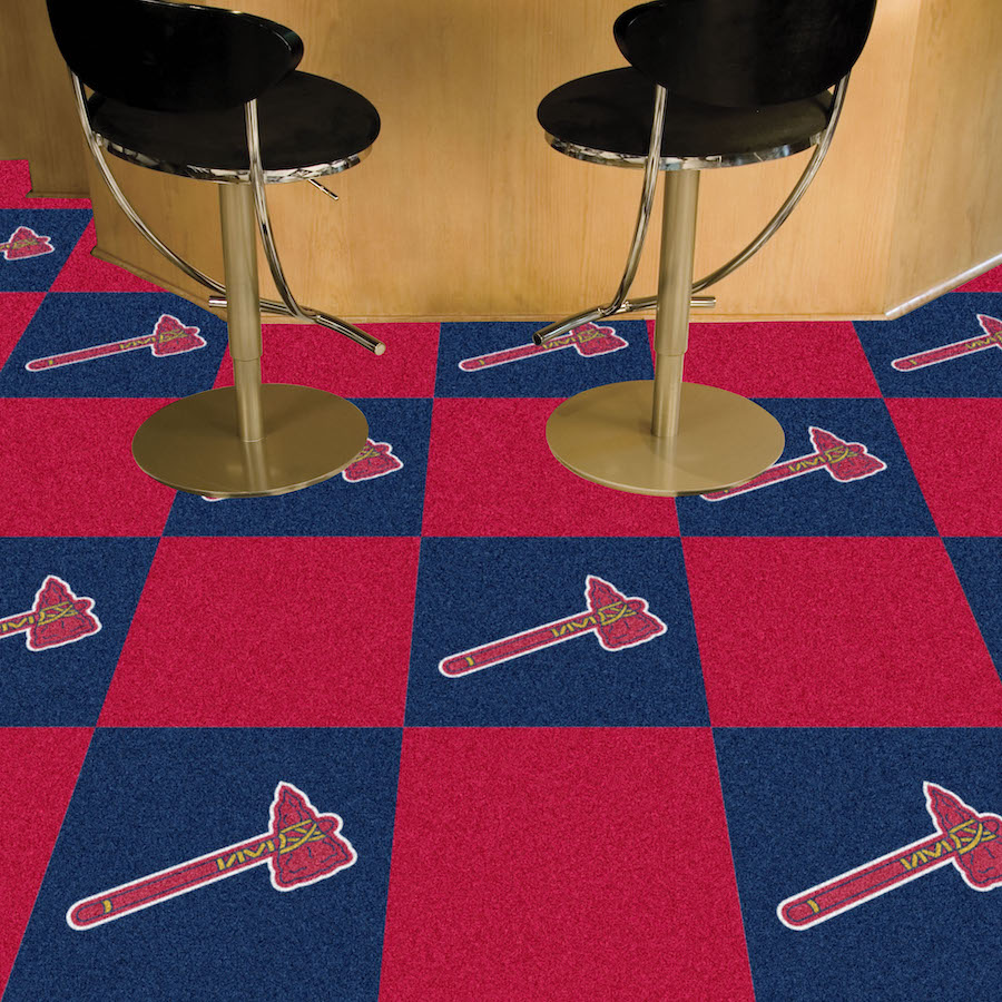 Atlanta Braves ALT LOGO Carpet Tiles 18x18 in.