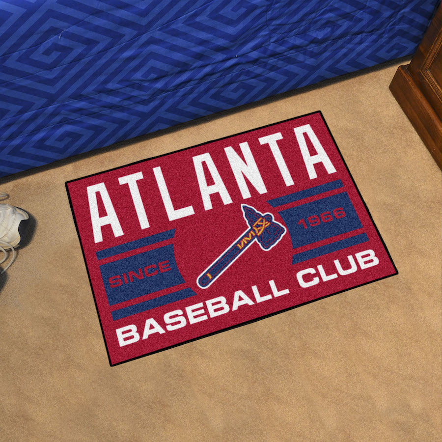 Atlanta Braves ALT LOGO UNIFORM Themed Floor Mat