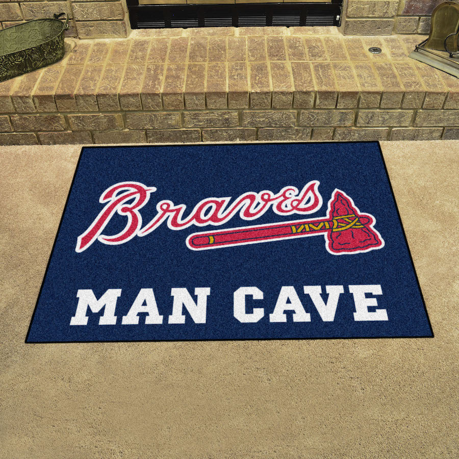 Atlanta Braves ALT LOGO ALL STAR 34 x 45 MAN CAVE Floor Mat