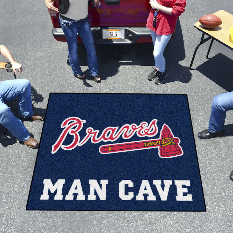 Atlanta Braves ALT LOGO MAN CAVE TAILGATER 60 x 72 Rug