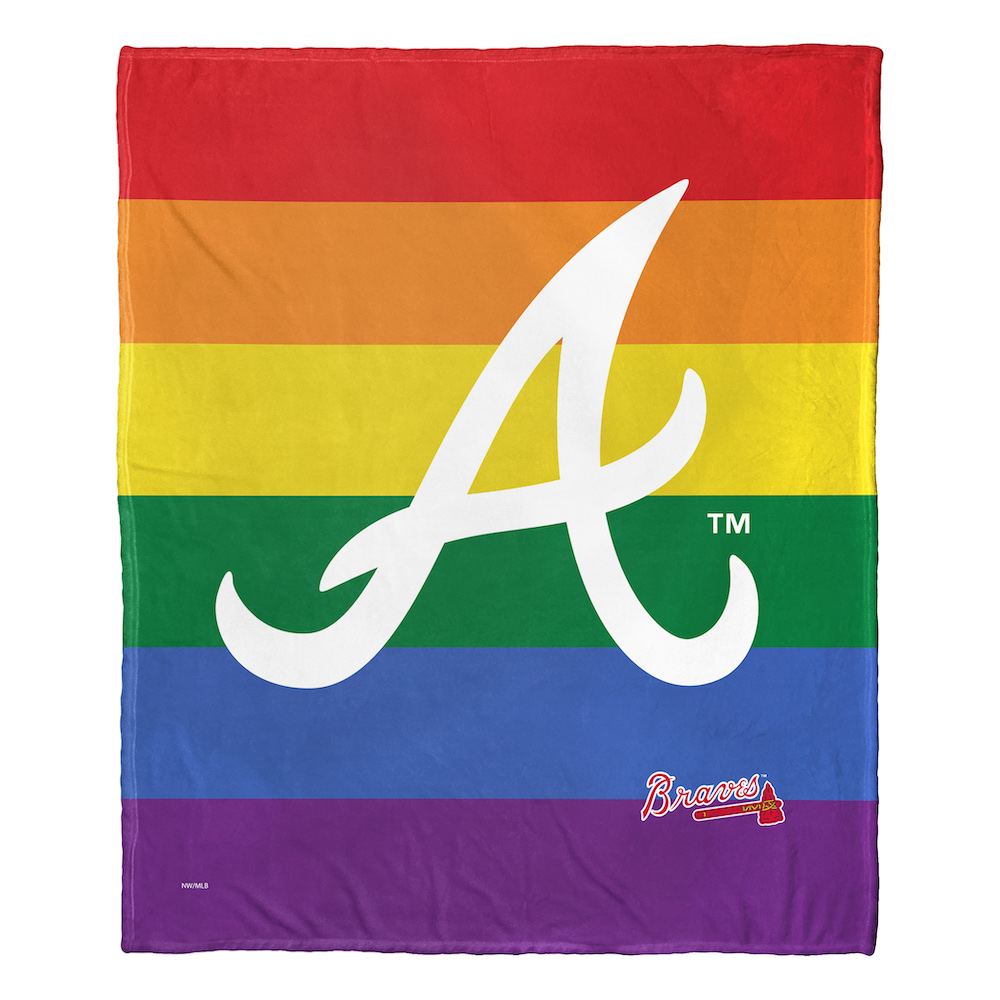 Atlanta Braves CELEBRATE Silk Touch Throw Blanket 50 x 60 inch