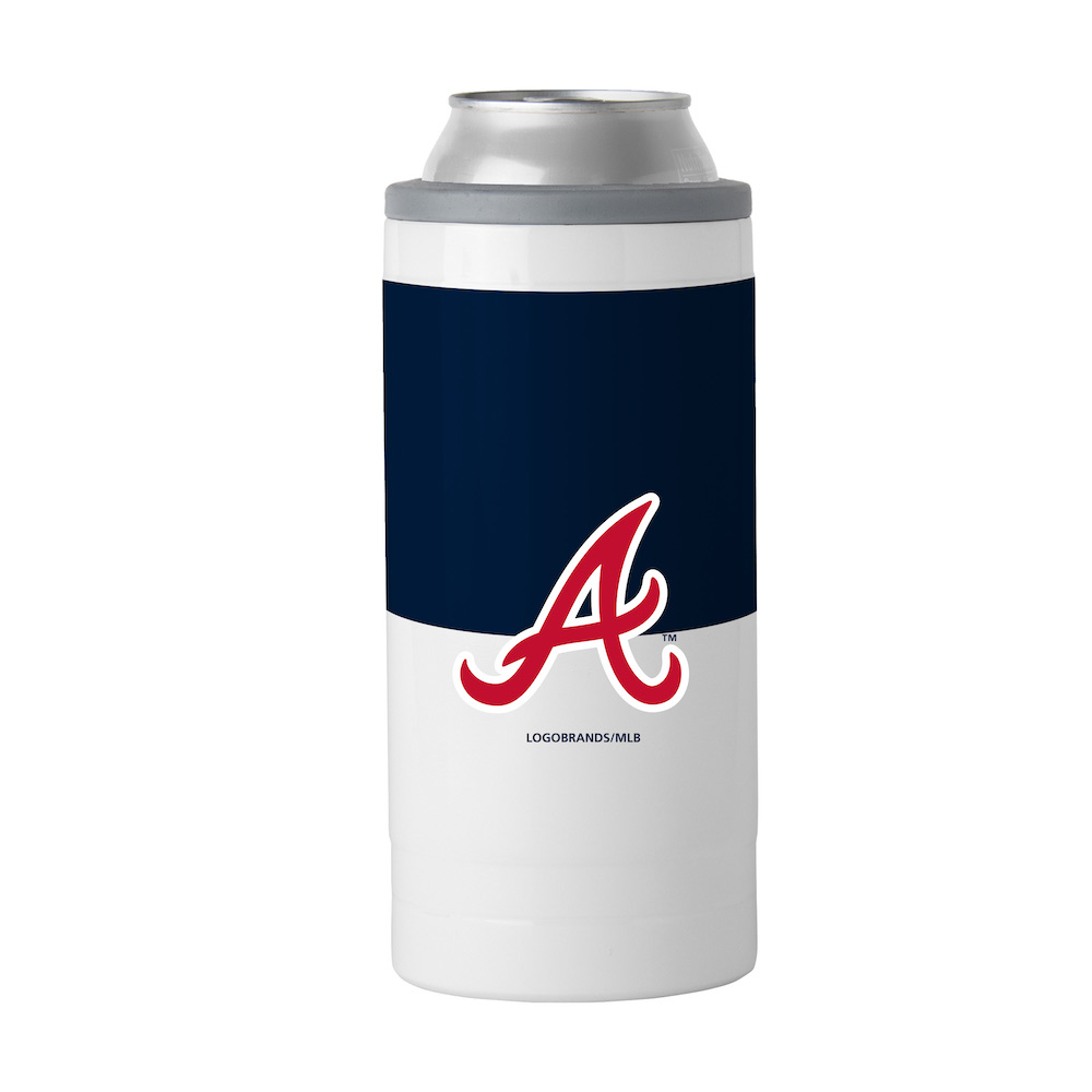 Atlanta Braves Colorblock 12 oz. Slim Can Coolie