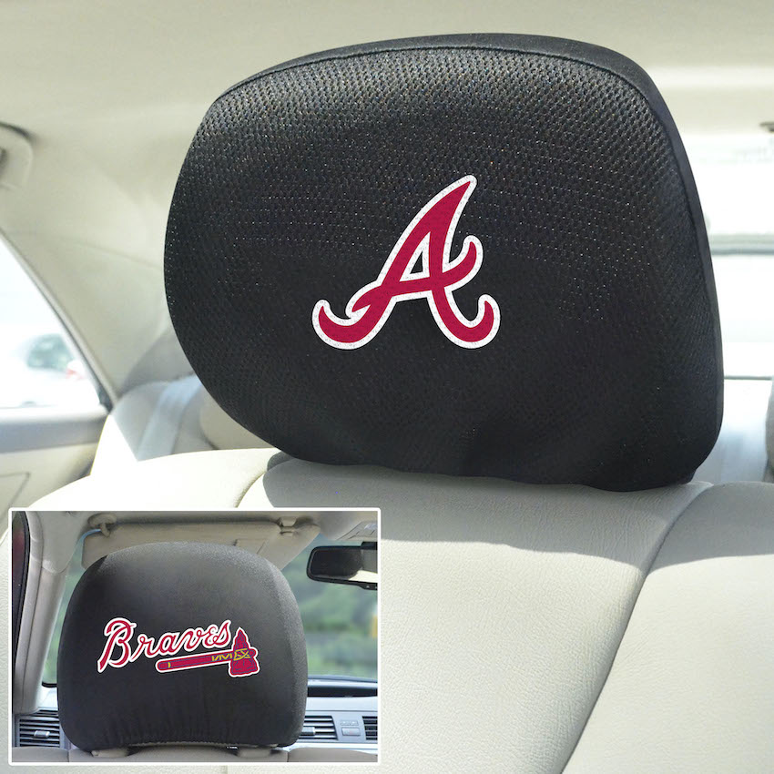 Atlanta Braves Head Rest Covers