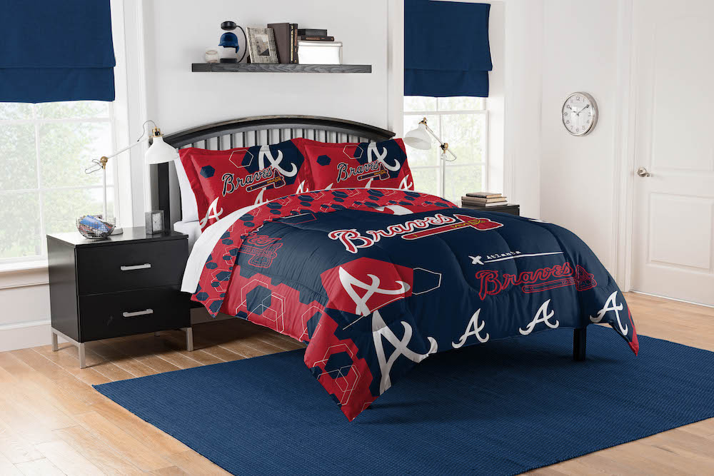 Atlanta Braves KING size Comforter and 2 Shams