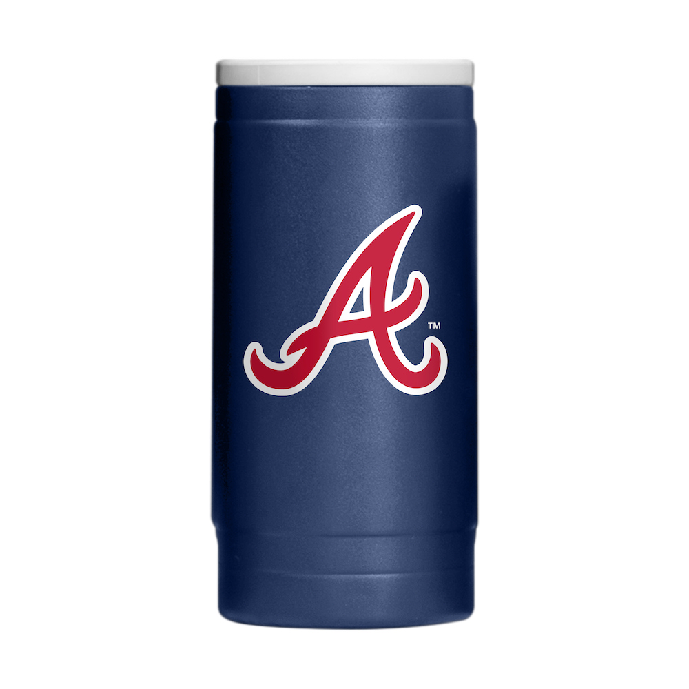 Atlanta Braves Powder Coated 12 oz. Slim Can Coolie