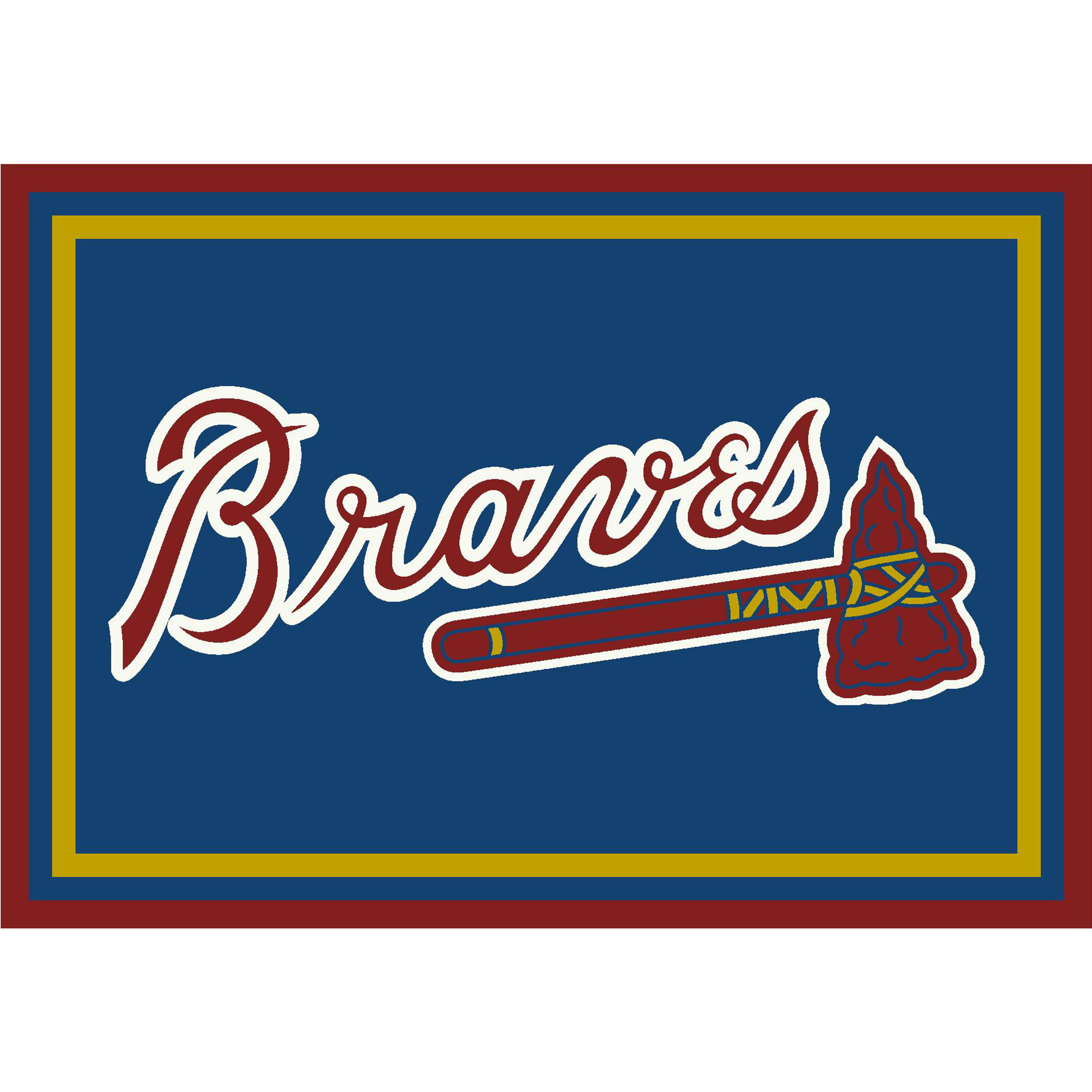 Atlanta Braves 6 X 8 SPIRIT Rug