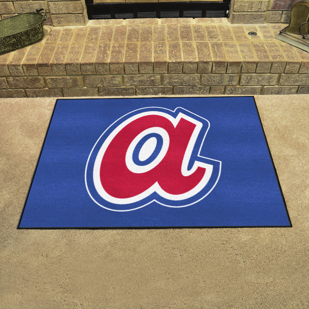 Atlanta Braves MLBCC Vintage ALL STAR 34 x 45 Floor Mat Throwback Logo