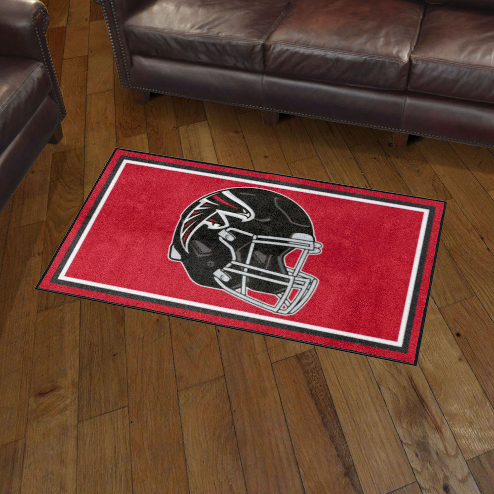 Atlanta Falcons 3x5 Area Rug - Helmet Logo