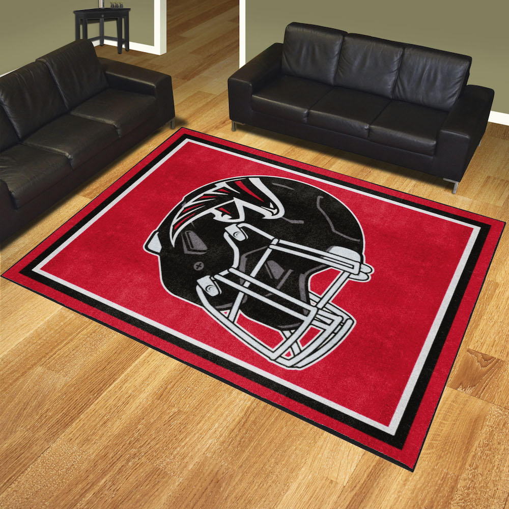 Atlanta Falcons Ultra Plush 8x10 Area Rug - Helmet Logo