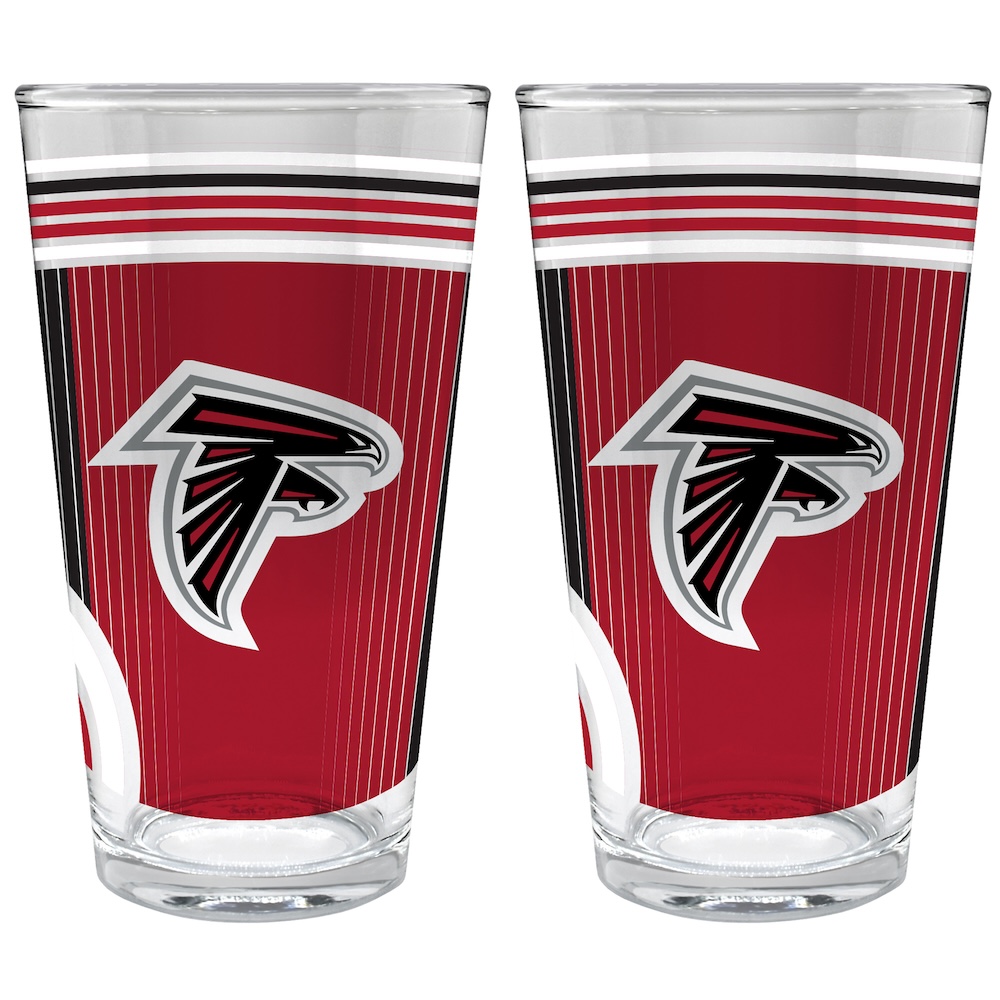 Atlanta Falcons COOL VIBES 2 pc Pint Glass Set