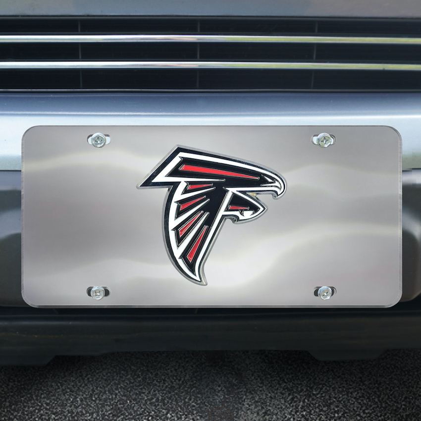 Atlanta Falcons Stainless Steel Die-cast License Plate