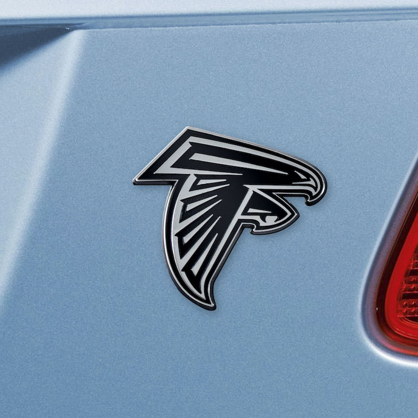 Atlanta Falcons Chrome Metal Auto Emblem