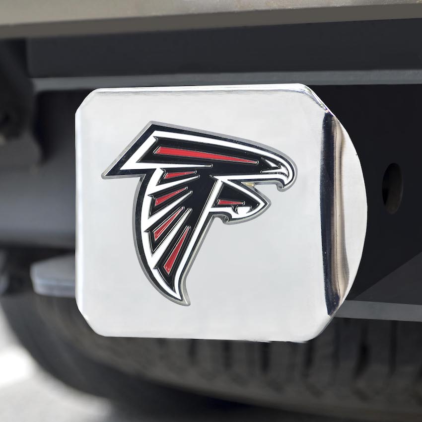 Atlanta Falcons Color Chrome Trailer Hitch Cover