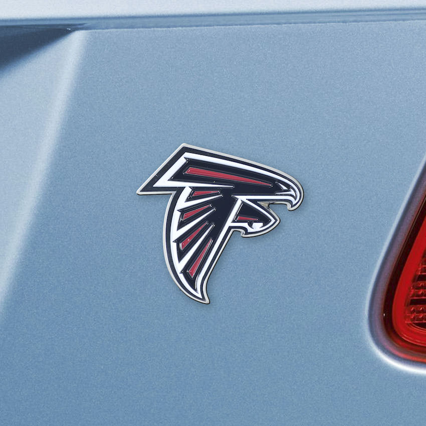 Atlanta Falcons Color Metal Auto Emblem