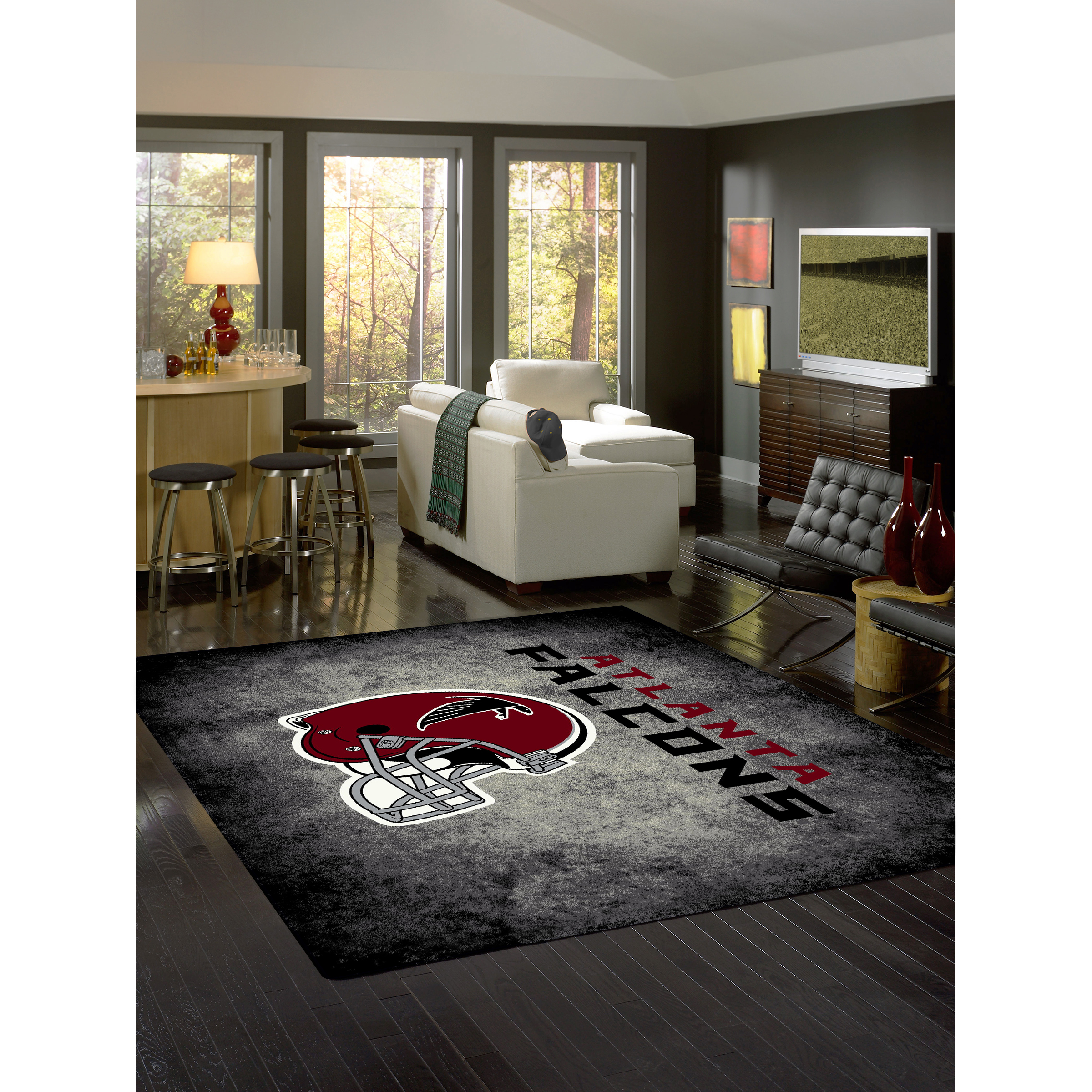 Atlanta Falcons 4 X 6 DISTRESSED Rug