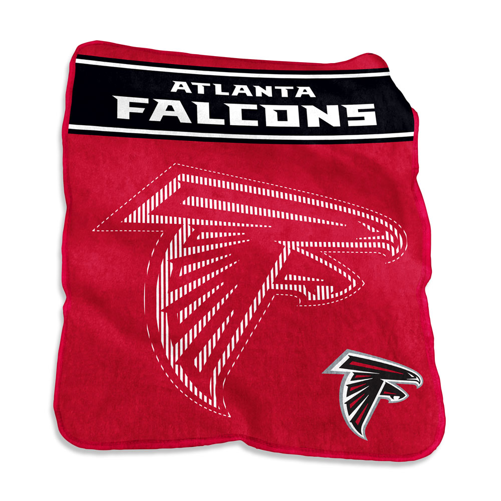 Atlanta Falcons LARGE Logo Raschel Blanket